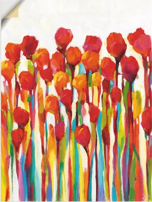 Produktbild von ARTland Wandbild, selbstklebend Strotzen mit Farben I Größe: 30x40 cm