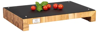 Produktbild von Chef Cuisine Teakholz Schneidetisch mit Auflagen
