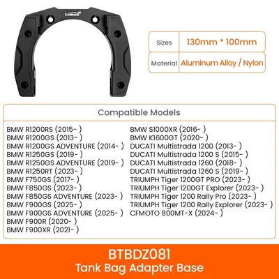 Immagine prodotto di LOBOO Supporto magnetico per Tank Bag Easy, per BMW, DUCATI, TRIUMPH, CFMOTO