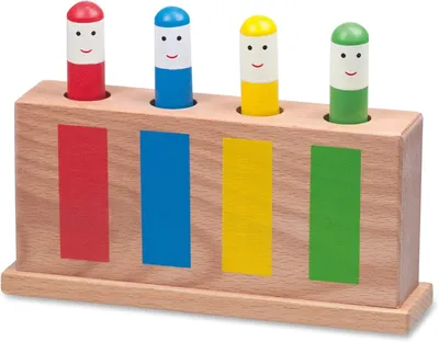 Immagine prodotto di Giocattoli - Giocattolo a sorpresa - Giocattolo in legno per bambini - Adatto a bambini dai 12 mesi in su
