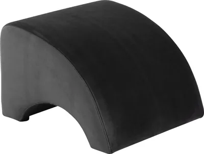 Produktbild von Max Winzer Hocker Brandford - Samtvelours schwarz - Maße: 52 x 54 x 37 cm