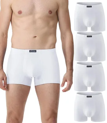 Obrázok produktu pre 4 kusy pánskych bavlnených boxeriek s krátkymi nohavicami