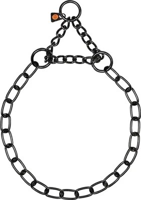 Immagine prodotto di Collana Sprenger, misura media, con catena a filo - Acciaio inossidabile nero, 3 mm, 55 cm