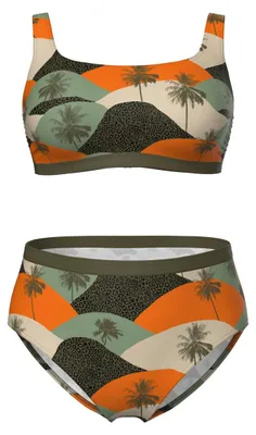 Produktbild von Ulla Popken Damen Bikini dunkel Khaki 50+