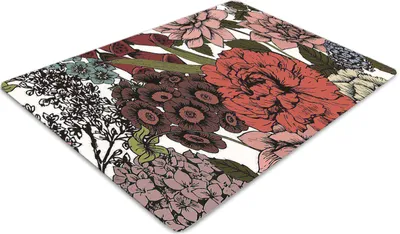Produktbild von Stuhlunterlage Bürostuhlunterlage 120 cm x 90 cm Bodenmatte Bürostuhlunterlage - Herbstblumen