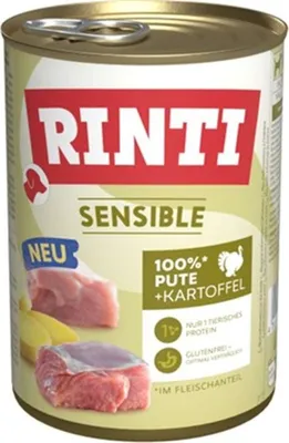 Image de Rinti 400gx12 Sensible Dinde & Pommes de terre