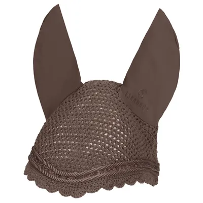Produktbild von Eskadron Fliegenkopfschutz Fly Hood, Fliegenohren " JEWEL " mit Kordel Größe - Warmblut Farbe - deeptaupe