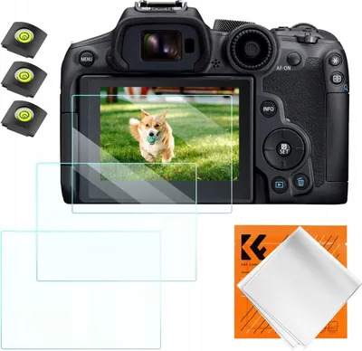 Immagine prodotto di 3x Kit schermo in vetro 9H e 3x schermo freddo per Canon EOS R6 II, R6, R7 / K&F Concept / SKU.2202