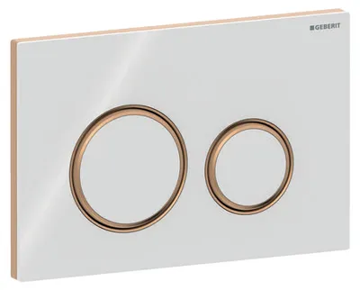 Produktbild von Geberit 115.650.SI.1, Spülplatte, Weiß, Rot, Geberit, 246 mm, 14 mm, 164 mm