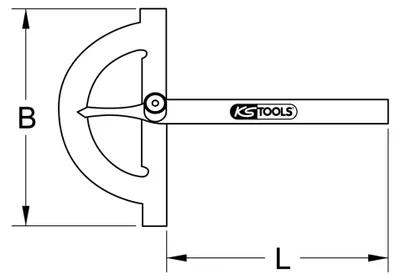 Image de KS Tools 300.0642 3000642 Goniometer