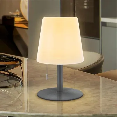 Image de Lampe de table LED 2700 K-6000 K, lampe de table d'intérieur et d'extérieur, sans fil et rechargeable