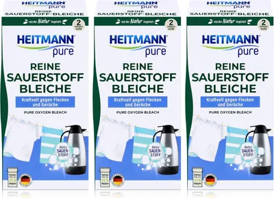 Produktbild von Heitmann pure Reine Sauerstoffbleiche 350g - Ökologisches Bleichmittel(3er Pack)