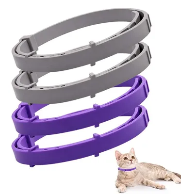 Productafbeelding van 4 Stuks Verstelbare Kalmerende Halsbanden voor Katten en Honden