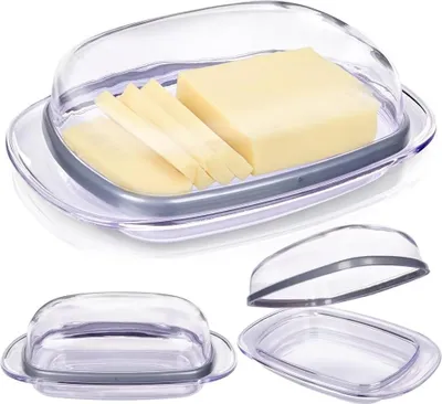 Produktbild von Botervloot Boterschaal mit Deckel transparent BPA-frei
