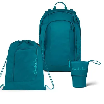 Produktbild von Satch Air Deep Petrol Schulrucksack Set 3tlg.