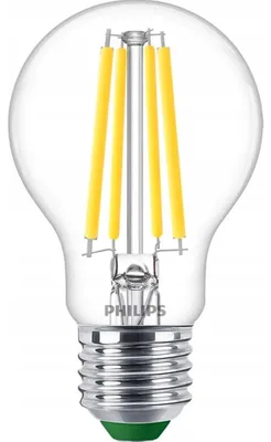 Produktbild von Philips Filament-Lampe, transparent, 60 W A60 E27, 4 W, 60 W, E27, 840 lm, 50000 h, Kaltweiße