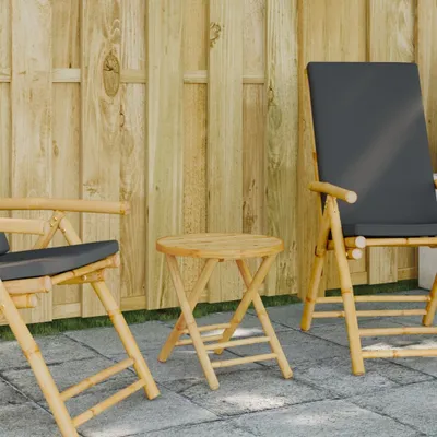 Immagine prodotto di BEI CLORIS Tavolo da giardino pieghevole Ø45x45 cm in bambù - Tavoli da giardino Nuovo6939538 1pacco