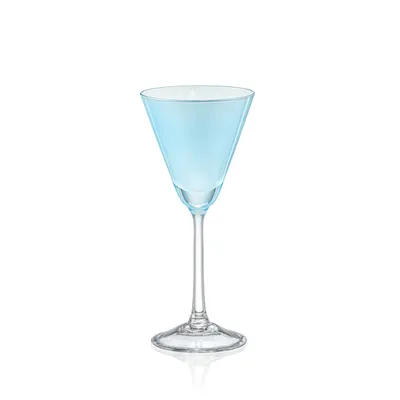 Produktbild von Likörgläser Schnapsgläser Espresso Martini Praline Mint hellblau Kristallgläser 90 ml 4er Bohemia Crystalex