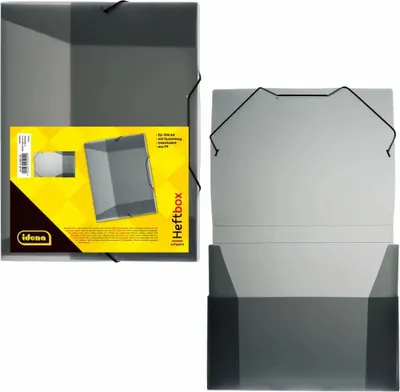 Obrázok produktu pre Box na brožúry / DIN A4 / z PP / farba: priesvitná čierna