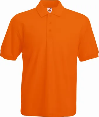Produktbild von Piqué Polo | Fruit of the Loom (FOL63402), Farbe:orange, Größe:XL