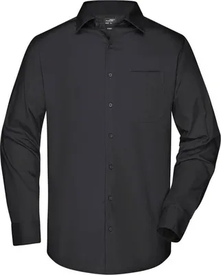 Produktbild von Men's Business Shirt Long-Sleeved black, Gr. XXL