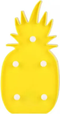 Obrázok produktu pre Osvetlený nápis LED, 3D displej ananás žltý, cca 25 x 13,5 x 2,8 cm
