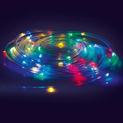 Image de EASYmaxx Tube lumineux LED 5m 4,5V en transparent 50 LEDs Chaîne lumineuse Rope