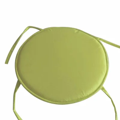 Produktbild von 2pc 38cm Runde Garten Stuhlkissen Sitzkissen für Outdoor Bistro Patio Dining Grün