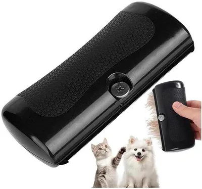Immagine prodotto di Spazzola per la toelettatura dei cani - Spazzola per cani, gatti, cavalli e conigli - Nera