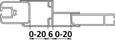Produktbild von Kermi ZDKPKEFN22002K Kombiprofil Nova 2000 KPKEF