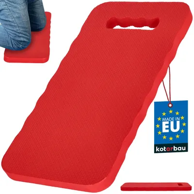 Produktbild von KOTARBAU® Kniebrett Kniematte Garten 40 x 20 cm Kniebank für Gartenarbeit Kniekissen Garten Knieschoner Rot aus EVA-Schaum Arbeitsmatte