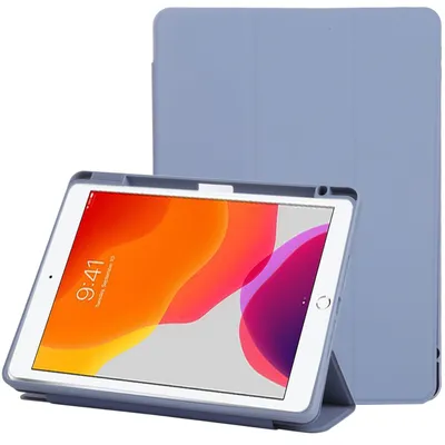 Image de Pour iPad 10,2 pouces 2019 / 2020 / 2021, étui Wake UP Smart Cover 3 volets, violet