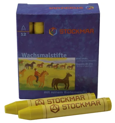 Zdjęcie produktu dla Stockmar 330-05 Kredki woskowe - cytrynowy żółty - 12 sztuk