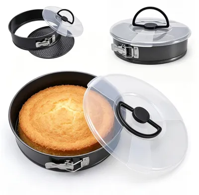 Immagine prodotto di Teglia rotonda con coperchio, Acciaio al carbonio, diametro 28 cm