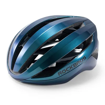 Produktbild von ROCKBROS Fahrradhelm Leicht Rennradhelm mit Magnetverschluss Verstellbar Erwachsene Helm 58-62cm Damen Herren Blau