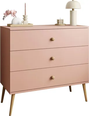 Produktbild von Kommode mit Schubladen HARMONY Natürlich Rosa