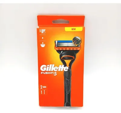 Image de Gillette Rasoir Hommes Lames Fusion5 Poignée Hommes Cartouches de lames Entretien rasage