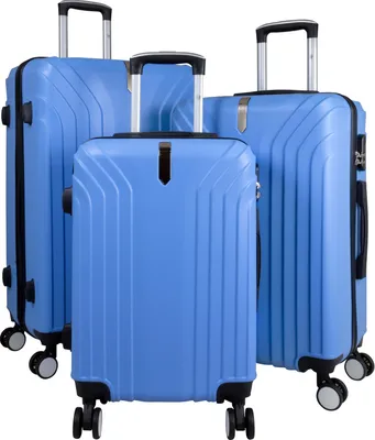 Produktbild von Kofferset Trolleyset 3 teilig Palma24 Hartschale Reisekoffer ABS hellblau
