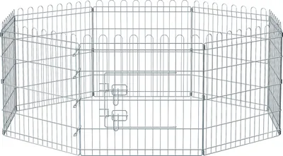 Produktbild von FEANDREA Hundekäfig, Welpenauslauf, Freilaufgehege, faltbar, für Hund Kleintier