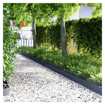 Produktbild von Rasenkanten 10 Stück Anthrazit 103 x 0,05 x 22 cm Stahl