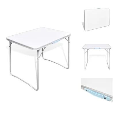 Produktbild von Campingtisch zusammenklappbar mit Metallrahmen 80 x 60 cm -  Campingmöbel