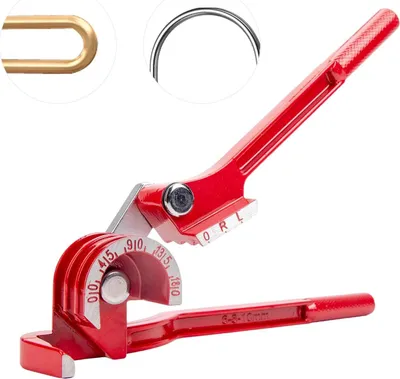 Obrázek produktu pro 3-v-1 kleště na ohýbání trubek pro úhly do 180° Kleště na ohýbání trubek Ohýbačka trubek s trojitou matricí 6 mm, 8 mm a 10 mm Ruční ohýbačka trubek Ruční ohýbačka trubek
