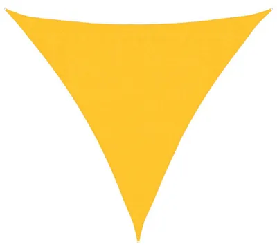 Image de Voile d'ombrage 160 g/m² triangulaire jaune 3x3x3 m PEHD