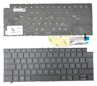 Zdjęcie produktu dla GERMAN - Czarne podświetlenie klawiatury kompatybilne z Dell XPS 15 9520-FW51D
