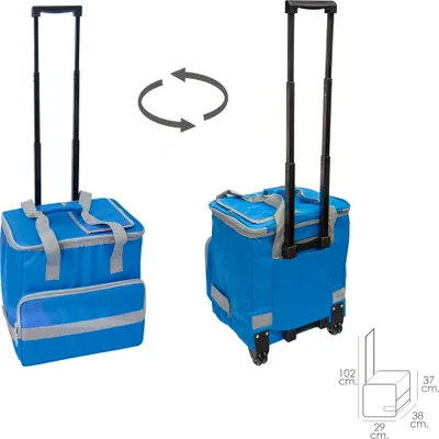 Produktbild von Kühlschrank-Thermotasche, 38 Liter, blauer Trolley
