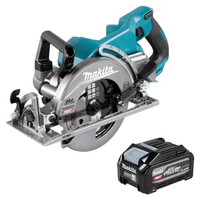 Immagine prodotto di Sega circolare a batteria Makita RS 001 GU1 40 V max. 185 mm Brushless + 1 batteria da 4,0 Ah - senza caricabatterie