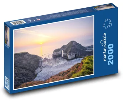 Produktbild von martinpuzzle - Puzzle 2000 Teile - Sonnenaufgang an der Küste