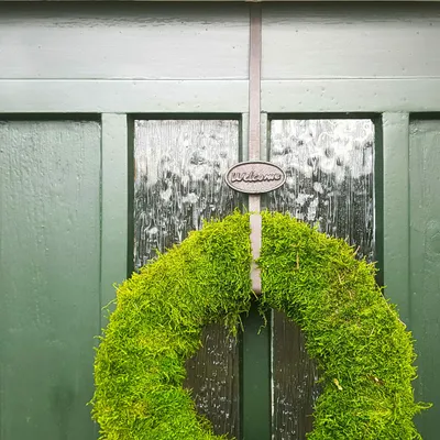 Produktbild von Landhaus Türkranz Aufhänger WELCOME Gusseisen Shabby