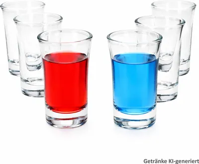 Produktbild von 6x Lino Schnapsgläser 2cl bis 4cl Shot-Glas Pinnchen Stamper Party Bar
