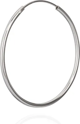 Produktbild von Einzel 925 Sterling Silber Creole Ohrring Ohrschmuck Ohrhänger 35mm 5167